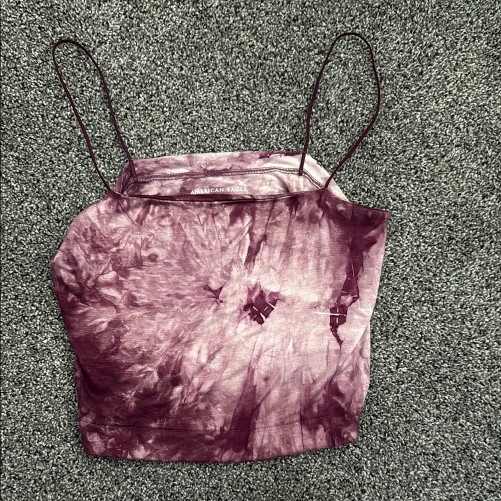 American Eagle Outfitters Pink Sleeveless Crop Camisole